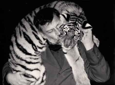 Michael Naether mit Tiger